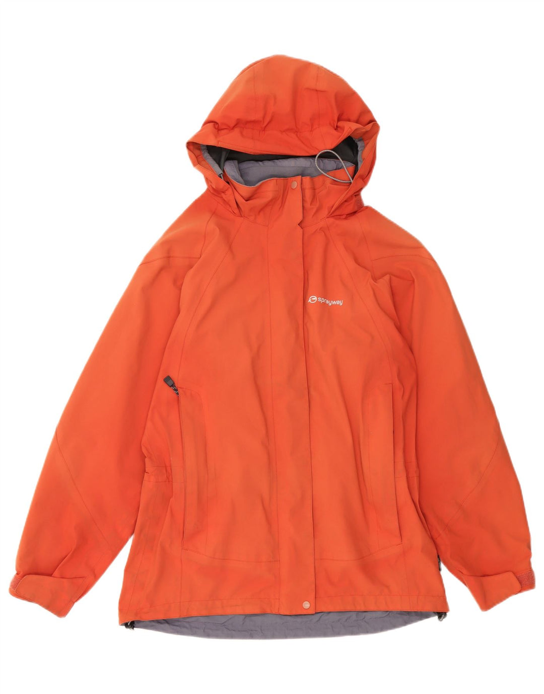 Giacca antipioggia con cappuccio da donna Sprayway UK 12 Poliestere arancione medio