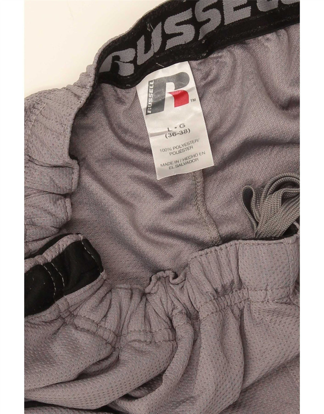 Pantaloni da tuta da uomo Russell Athletic, grandi, in poliestere color block grigio