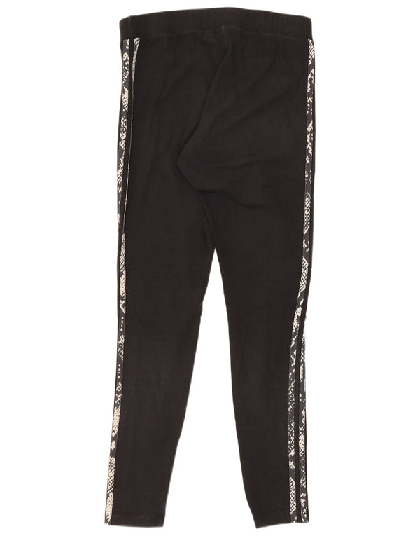 Leggings Adidas Donna Medio Nero Stampa Animalier Cotone Sportivo