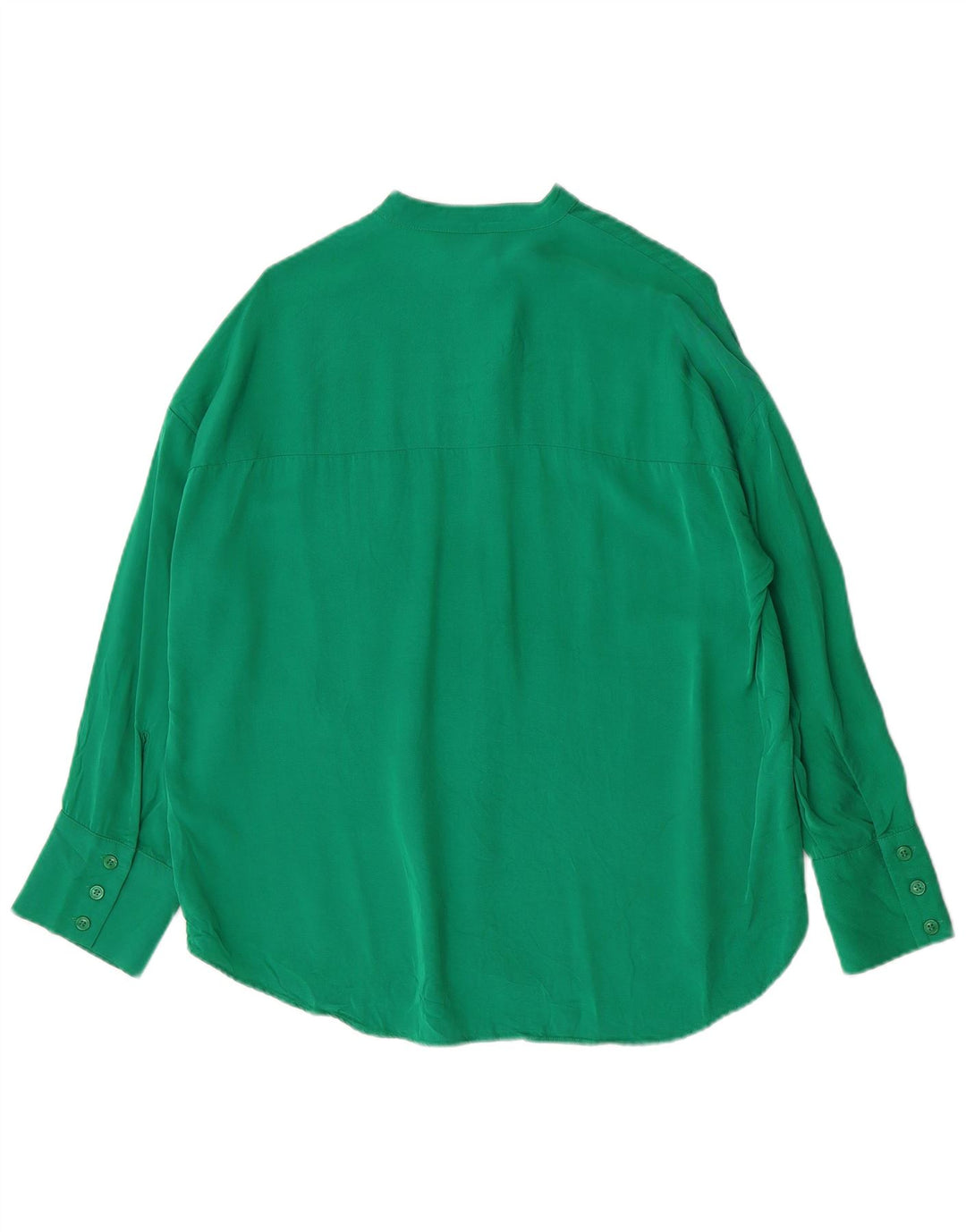 Camicia oversize da donna Zara UK 6 XS verde viscosa