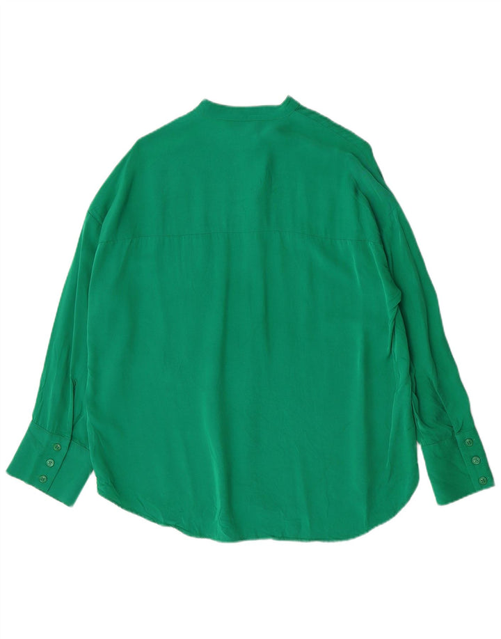 Camicia oversize da donna Zara UK 6 XS verde viscosa