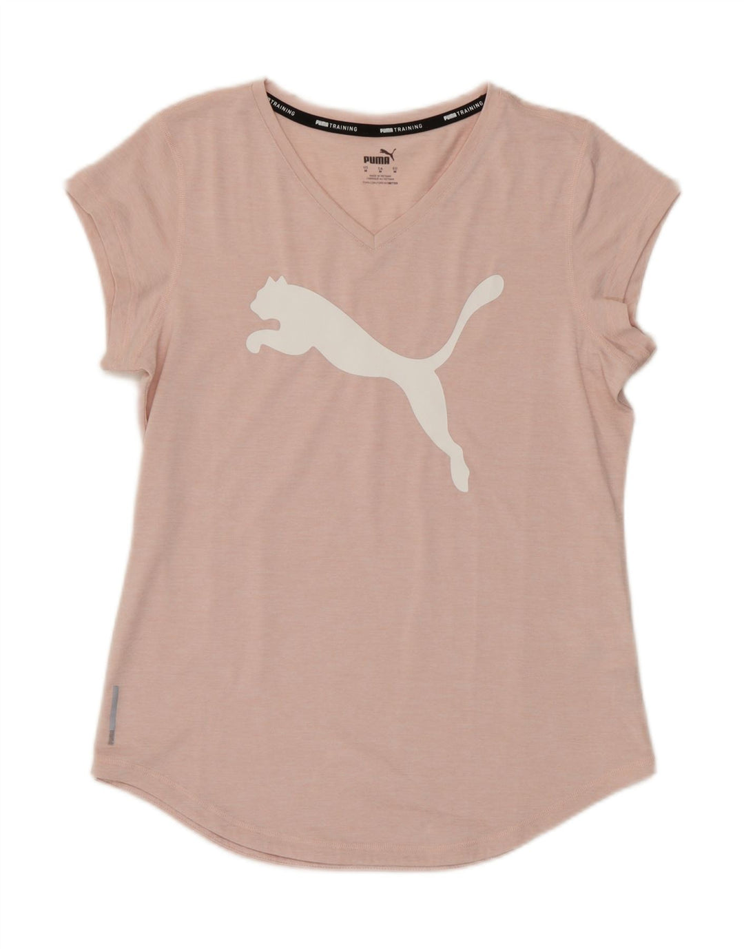 T-shirt grafica da donna Puma UK 14 poliestere rosa medio