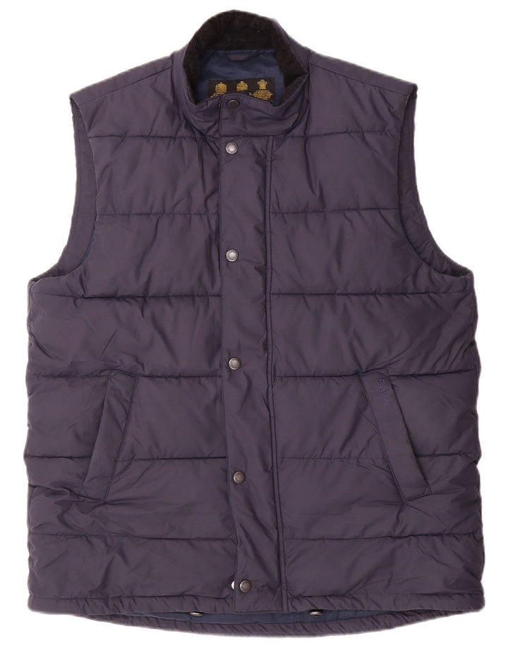 Gilet imbottito da uomo Barbour UK 38 medio poliestere blu navy