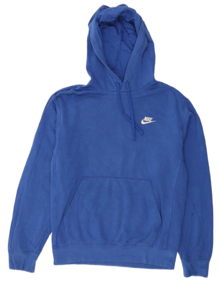 Felpa con cappuccio da uomo Nike XS in cotone blu