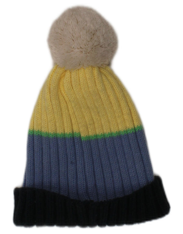 Cappello Bobble da uomo in maglia Champion Taglia unica invernale in acrilico a righe multicolore