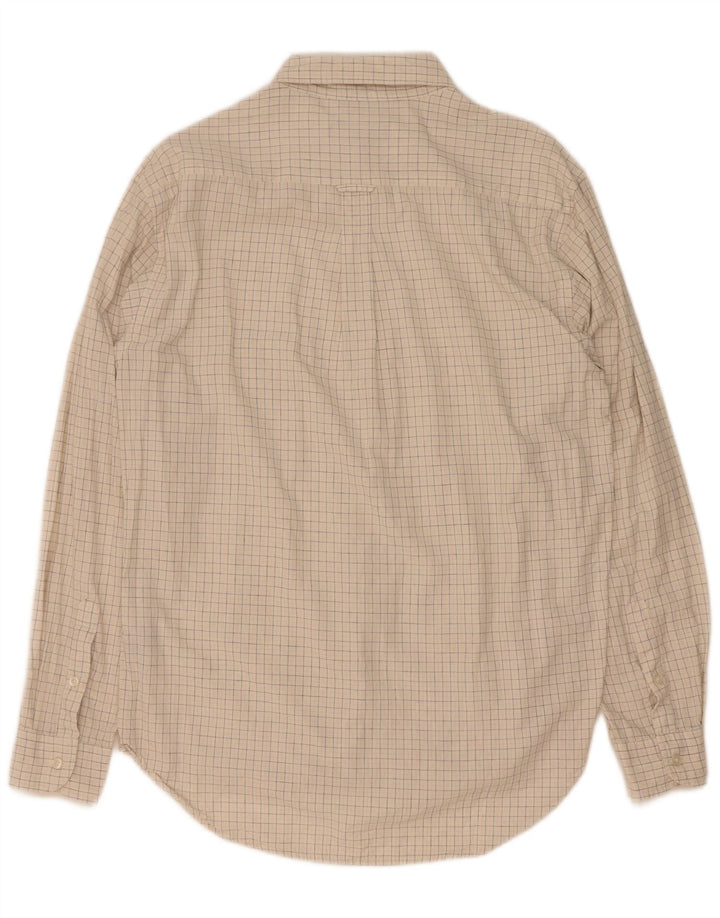 Camicia Fila da uomo in cotone a quadri beige medio
