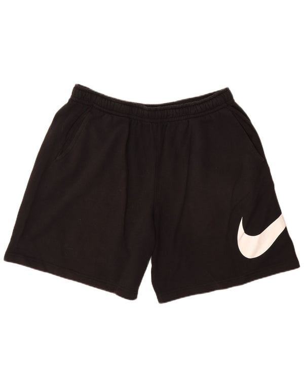 NIKE Pantaloncini sportivi grafici da uomo grandi in cotone nero