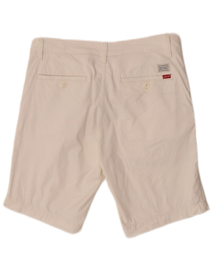 Pantaloncini chino da uomo Levi's W32 cotone bianco medio