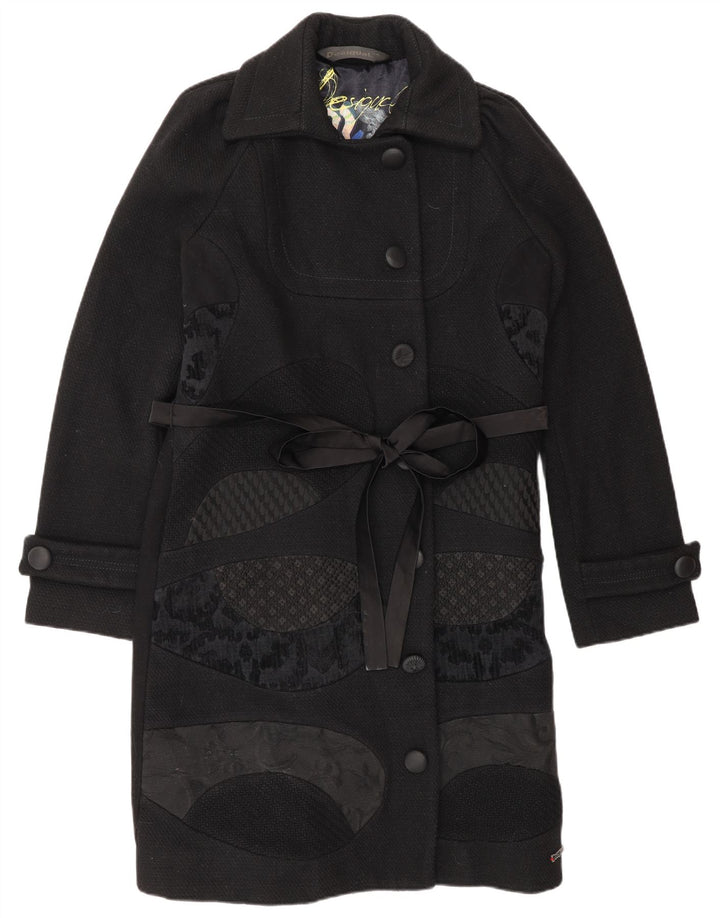 Soprabito da donna Desigual EU 44 XL lana floreale nera