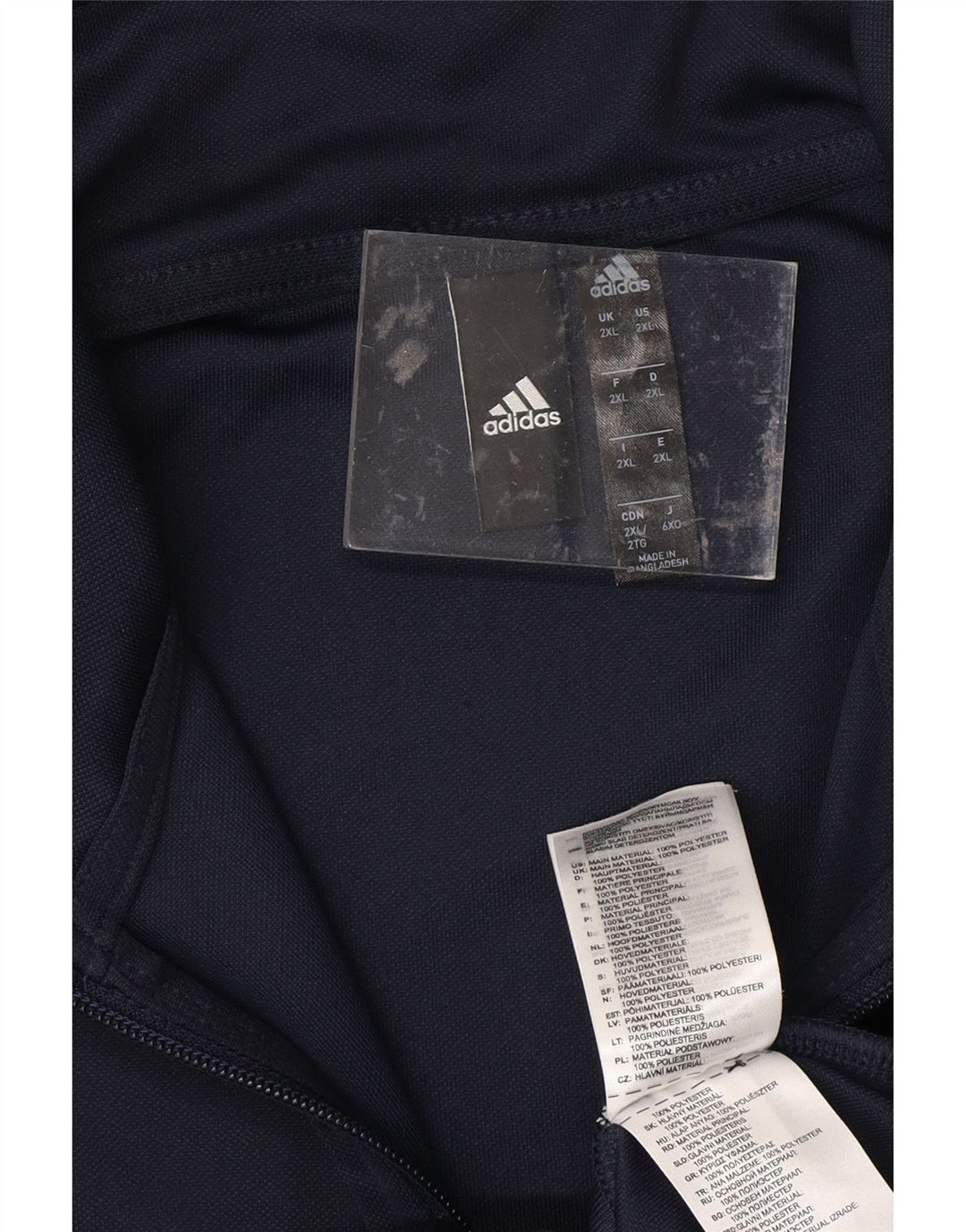 Giacca da tuta da uomo ADIDAS 2XL poliestere blu navy