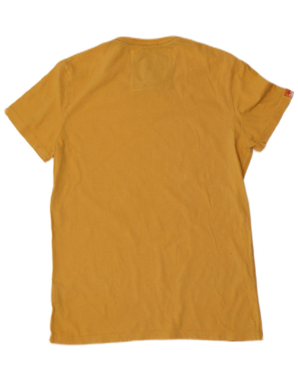 T-shirt grafica da uomo vintage fit Superdry in cotone giallo medio
