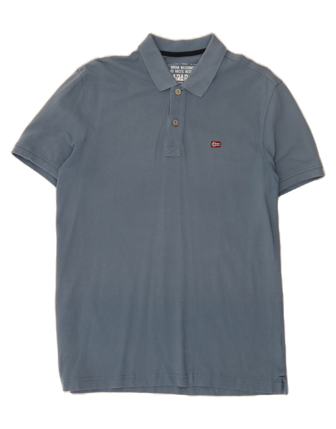 NAPAPIJRI Mens Polo Shirt Large Blue Vintage Napapijri and Second-Hand Napapijri from Messina Hembry 