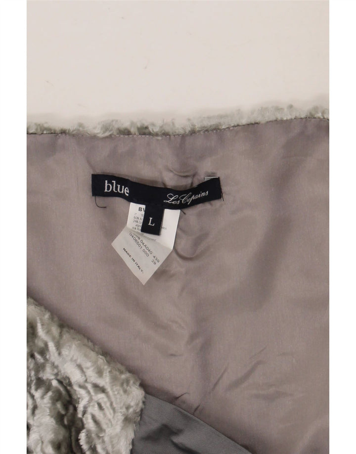 Giacca bolero da donna Les Copains UK 14 grande acetato grigio