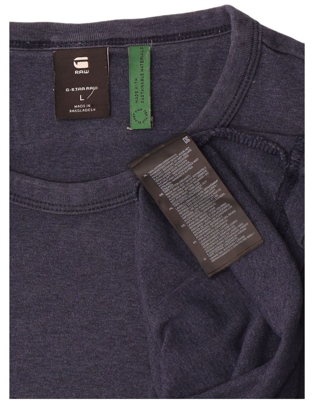 T-shirt da donna G-Star Top UK 14 grande cotone blu navy