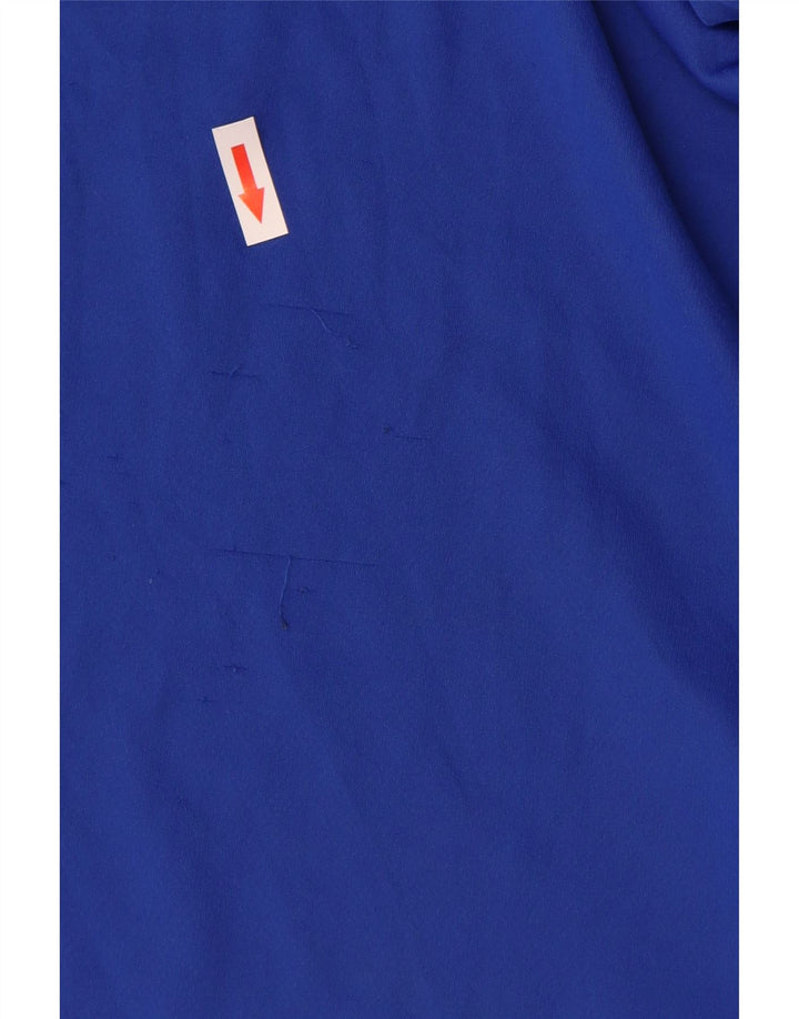 T-shirt Adidas Climalite da uomo, grande, in poliestere color block blu