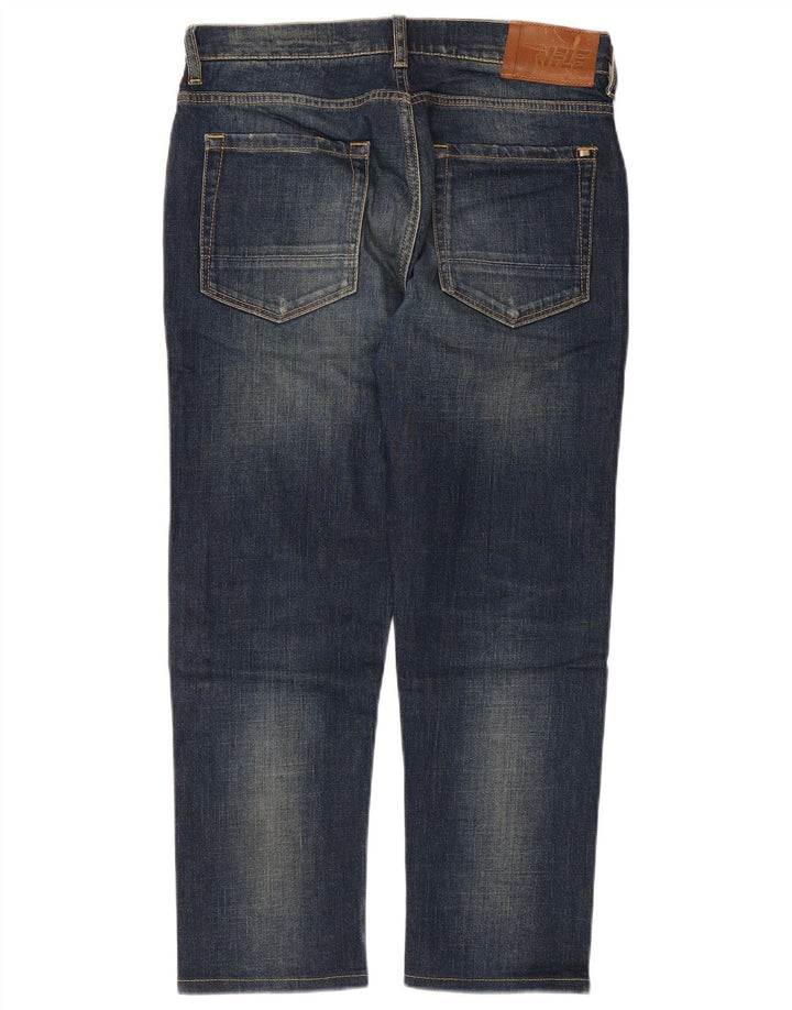 Jeans corti da uomo Rifle W30 L25 in cotone blu navy