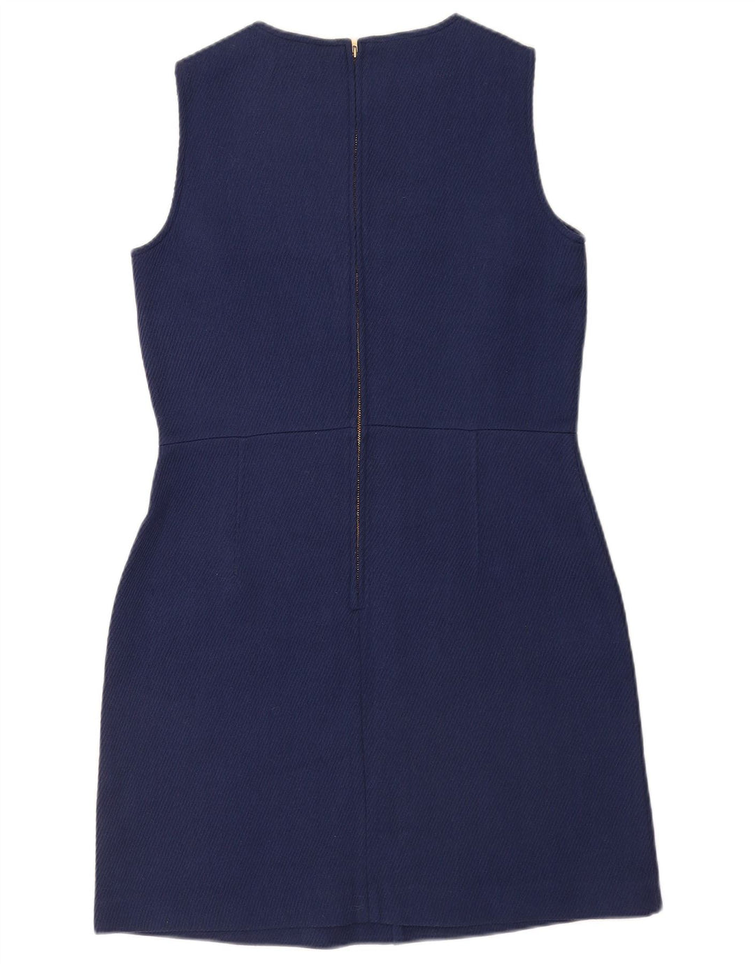 Abito tubino senza maniche da donna Massimo Dutti EU 42 Large in lana blu navy