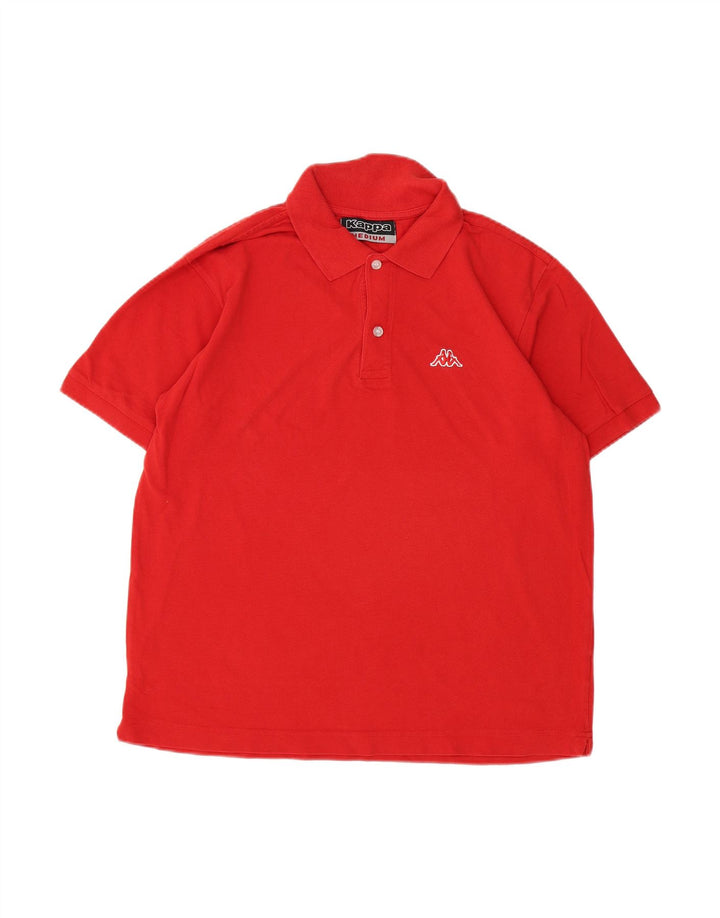 KAPPA Mens Polo Shirt Medium Red Cotton