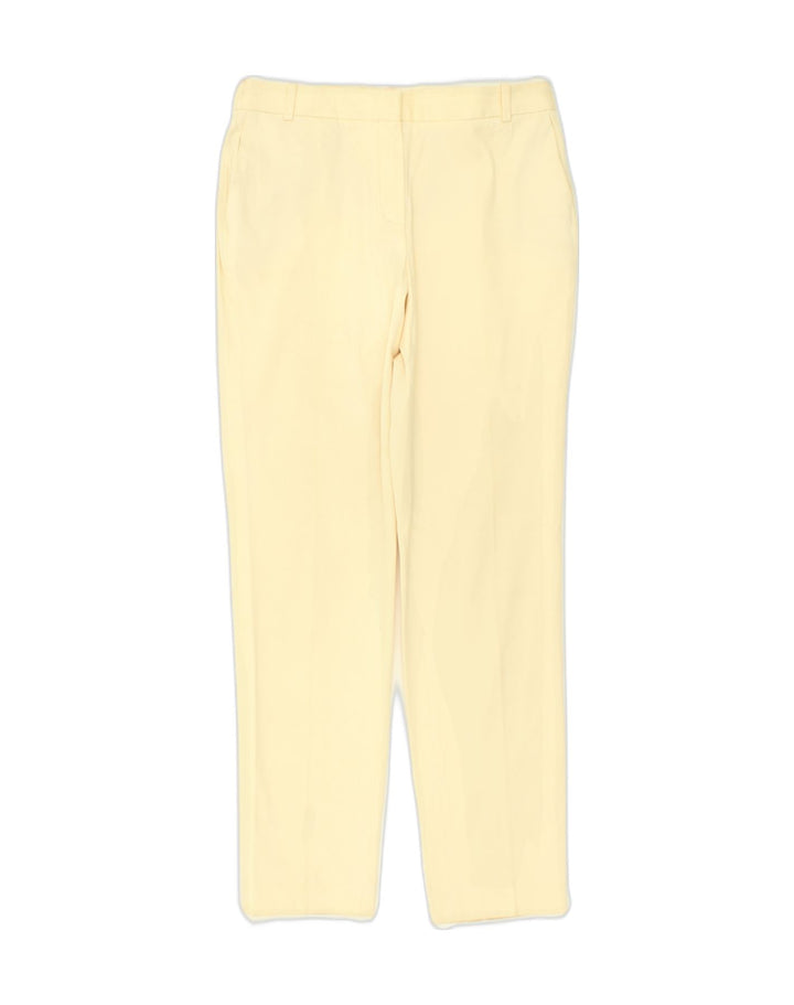 MASSIMO DUTTI Womens Straight Chino Trousers W31 L29 Yellow | Vintage Massimo Dutti | Thrift | Second-Hand Massimo Dutti | Used Clothing | Messina Hembry 