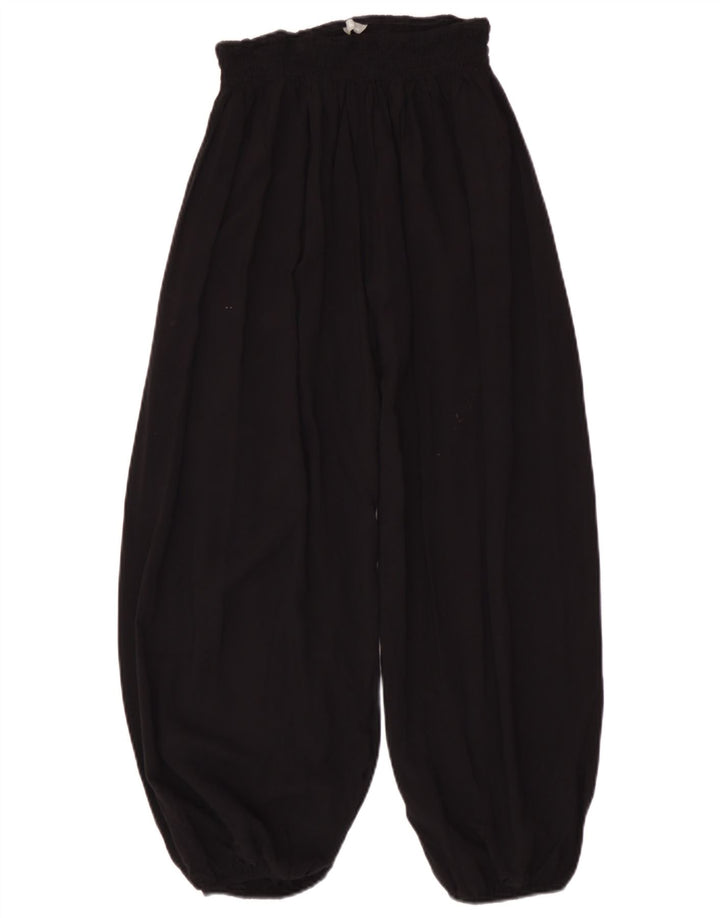 Pantaloni Harem da donna Marks & Spencer UK 10 Small W26 L26 Viscosa nera