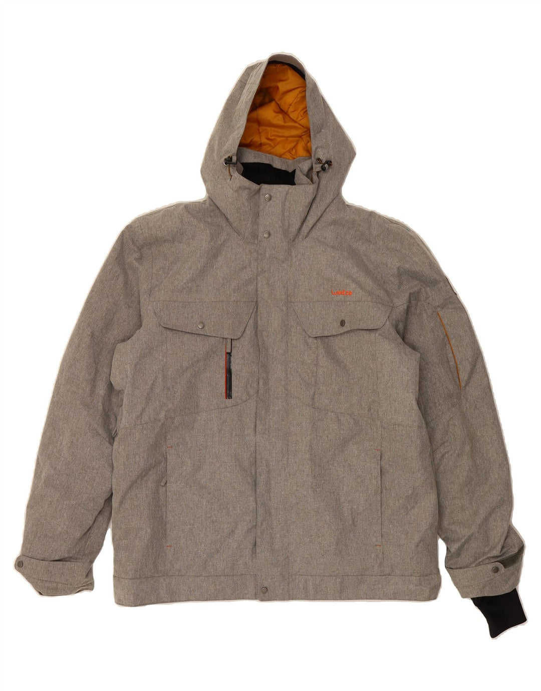 WED ZE Mens Hooded Windbreaker Jacket UK 42 XL Grey Polyester Vintage Wed Ze and Second-Hand Wed Ze from Messina Hembry 