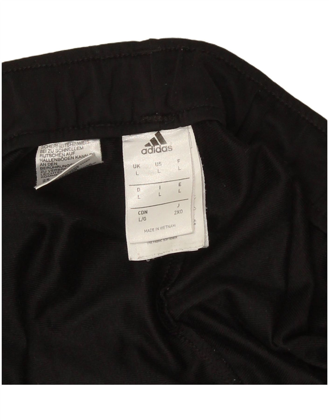 Pantaloni da tuta da uomo Adidas Joggers grandi in poliestere nero