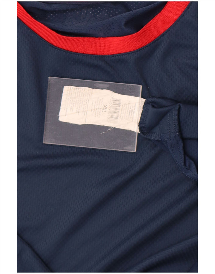 T-shirt Fila da uomo Top 2XL Poliestere color block blu navy