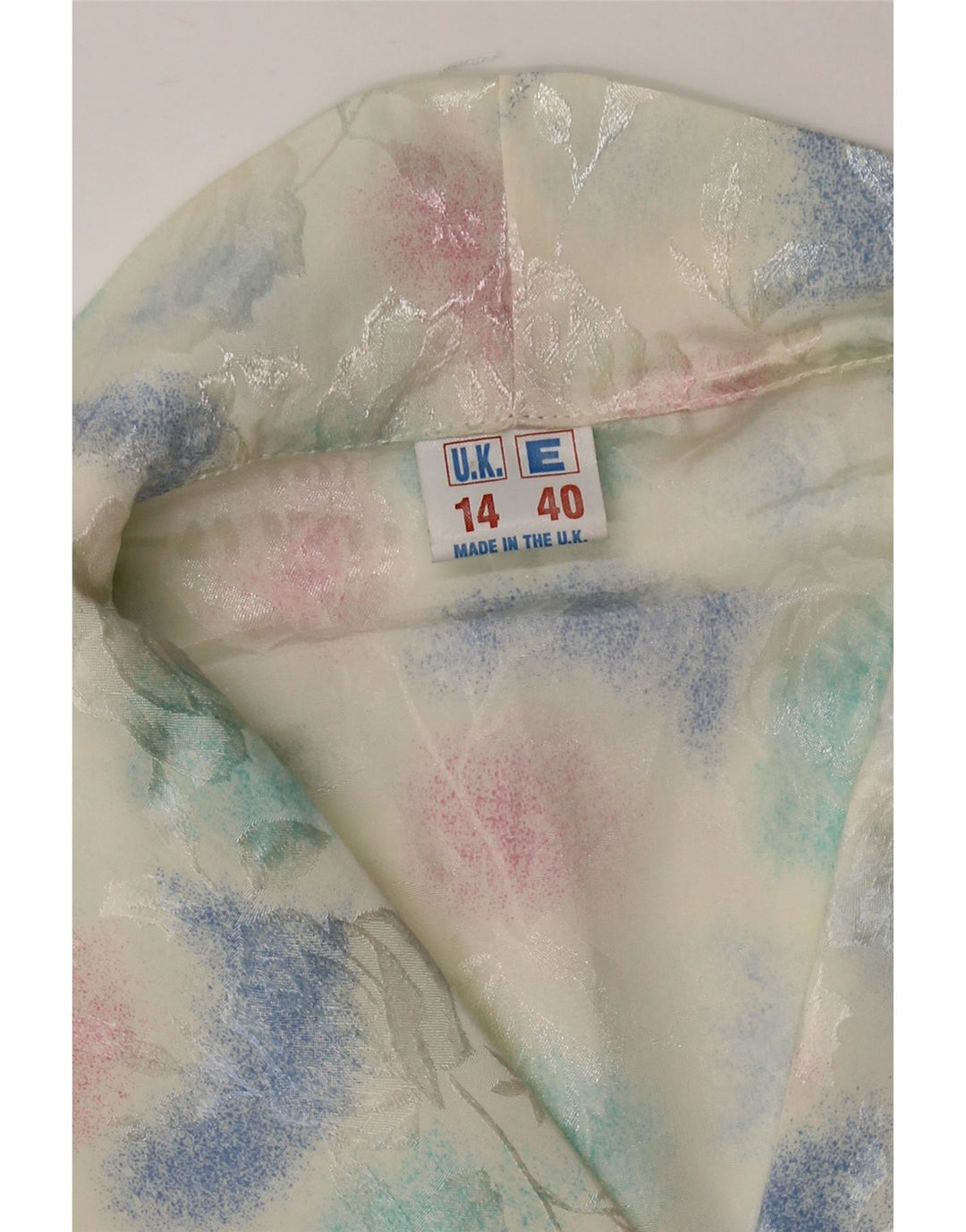 Top cardigan da donna vintage UK 14 Tie Dye multicolore medio
