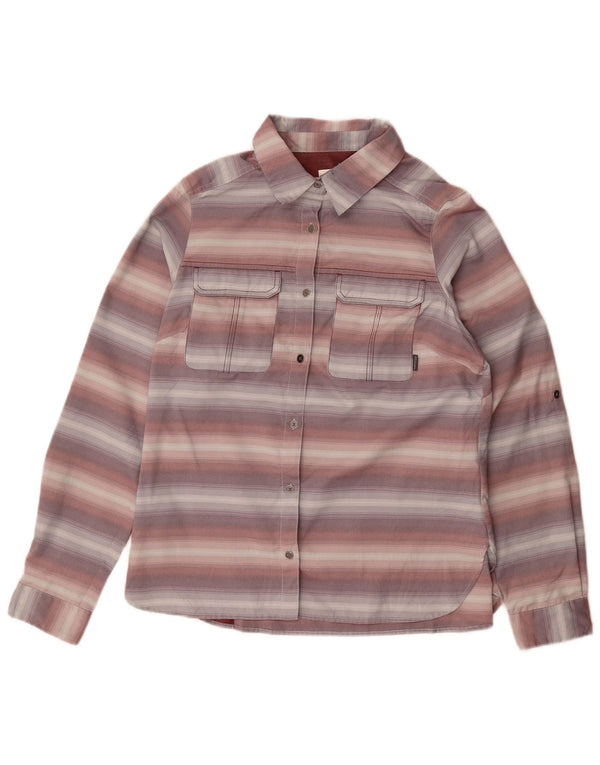 Camicia da donna Columbia UK 14 Poliestere a righe viola medio