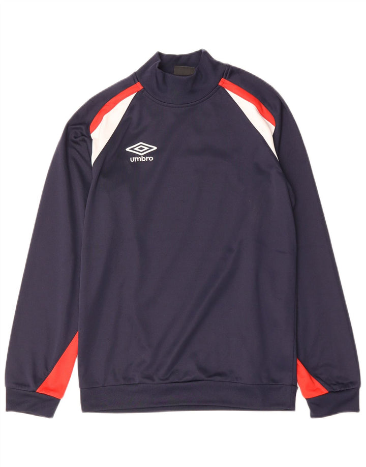Felpa da uomo Umbro Jumper XS Blu navy Colourblock poliestere