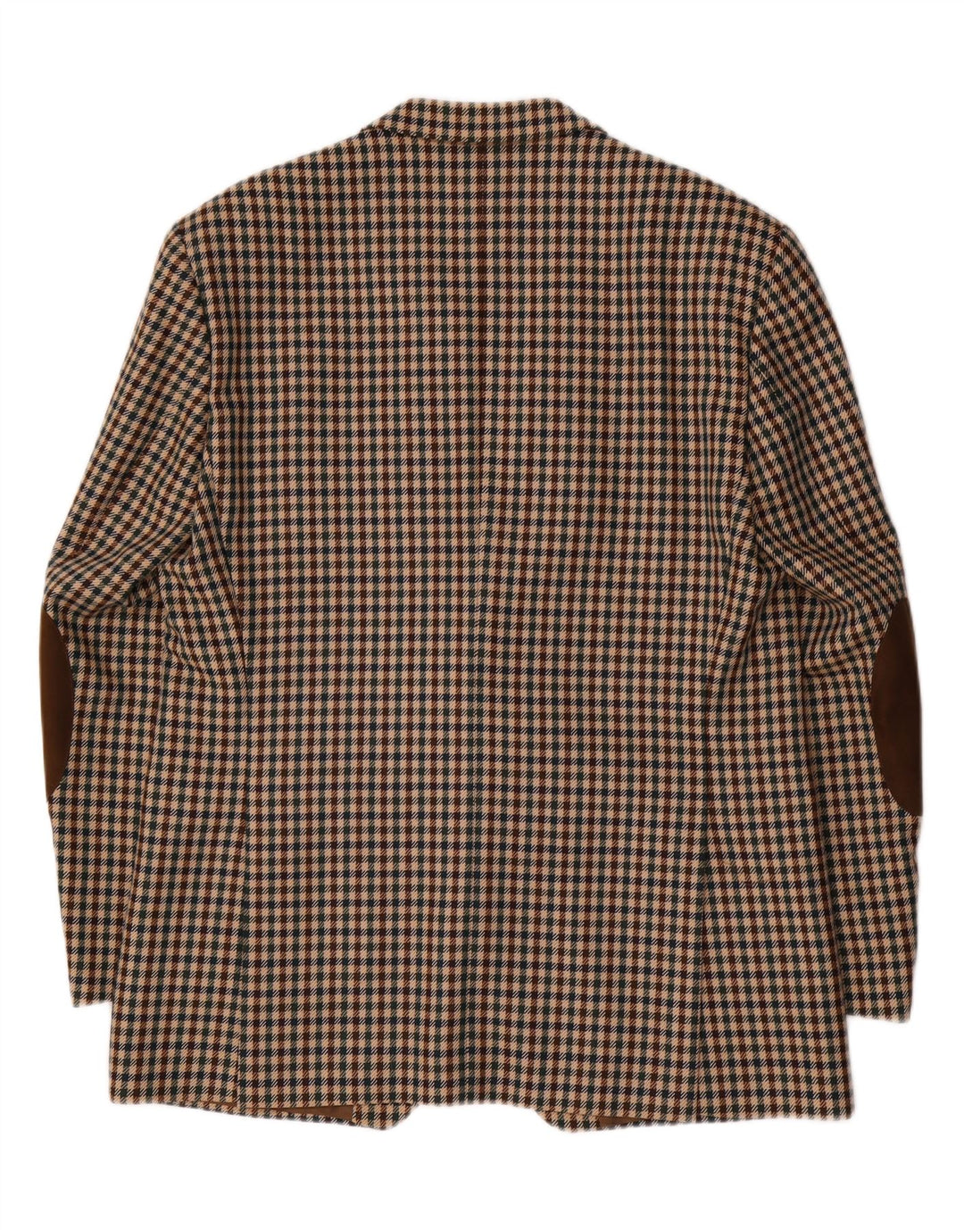 Giacca Blazer 2 Bottoni Piattelli Uomo IT 54 2XL Lana Pied De Poule Marrone