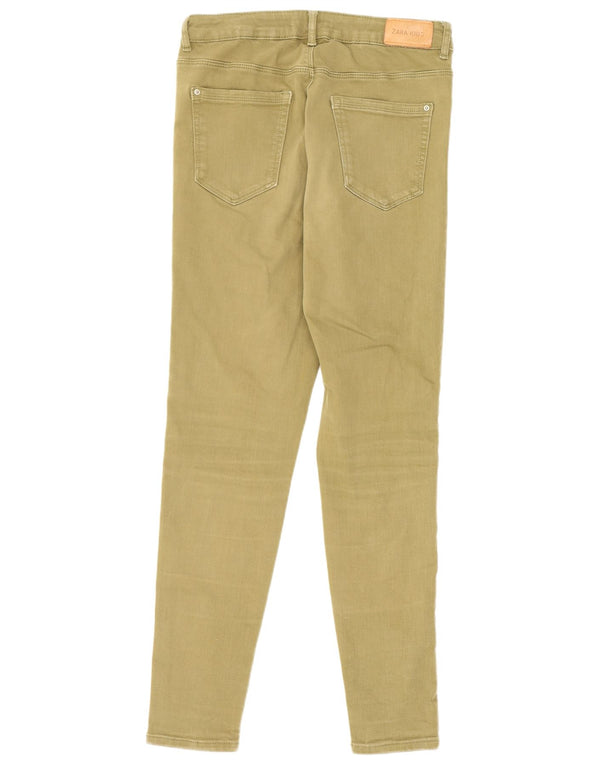 Pantaloni skinny casual per ragazze Zara 13-14 anni W26 L27 a righe kaki