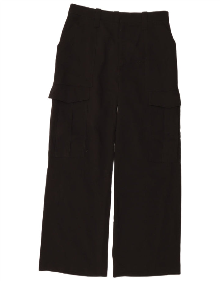 Pantaloni cargo Zara da donna a gamba larga medi W28 L30 neri