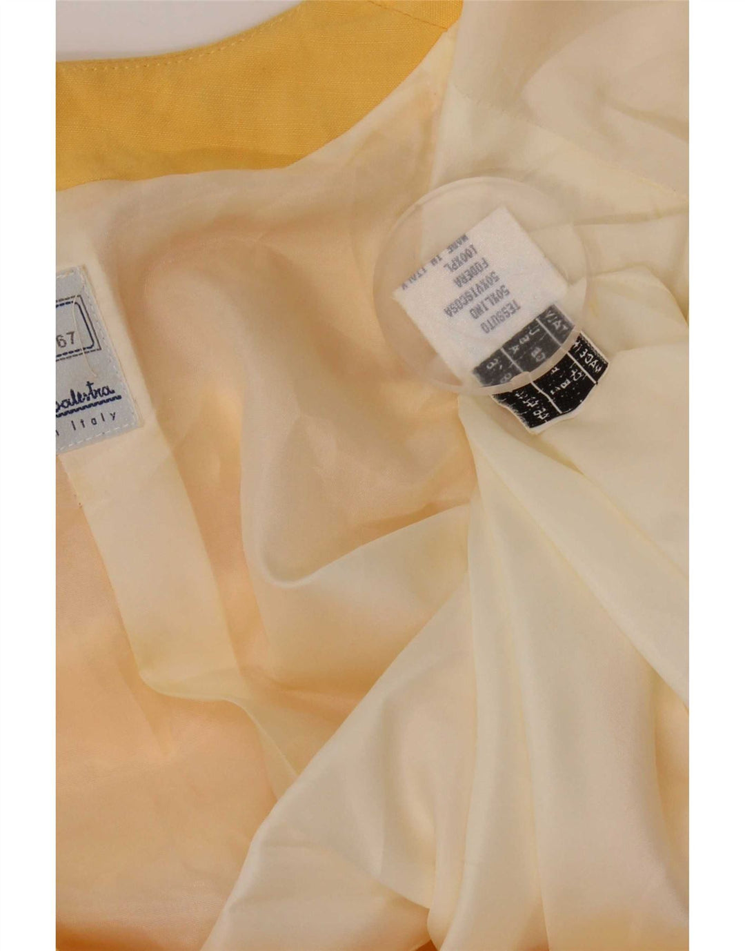 Giacca Blazer Manica Corta Donna Renato Balestra IT 46 Large Giallo