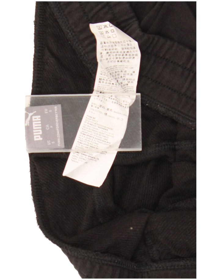 Pantaloni da tuta cargo da uomo Puma Joggers piccoli in cotone nero