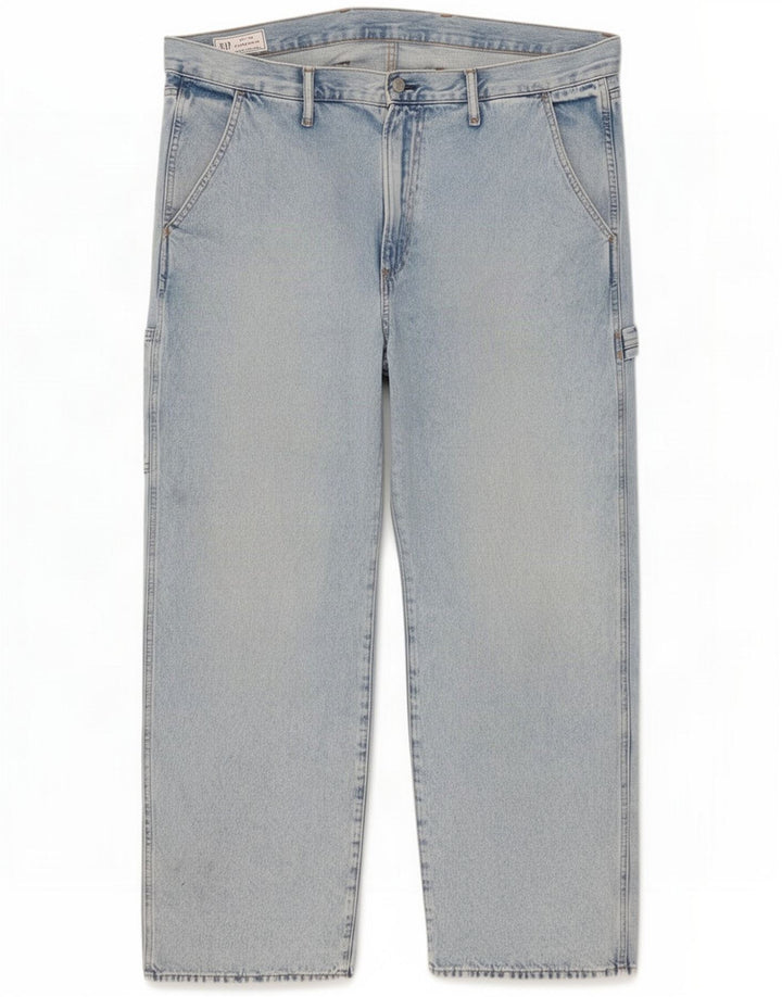 Jeans dritti da uomo Gap Carpenter Cargo W40 L30 cotone blu