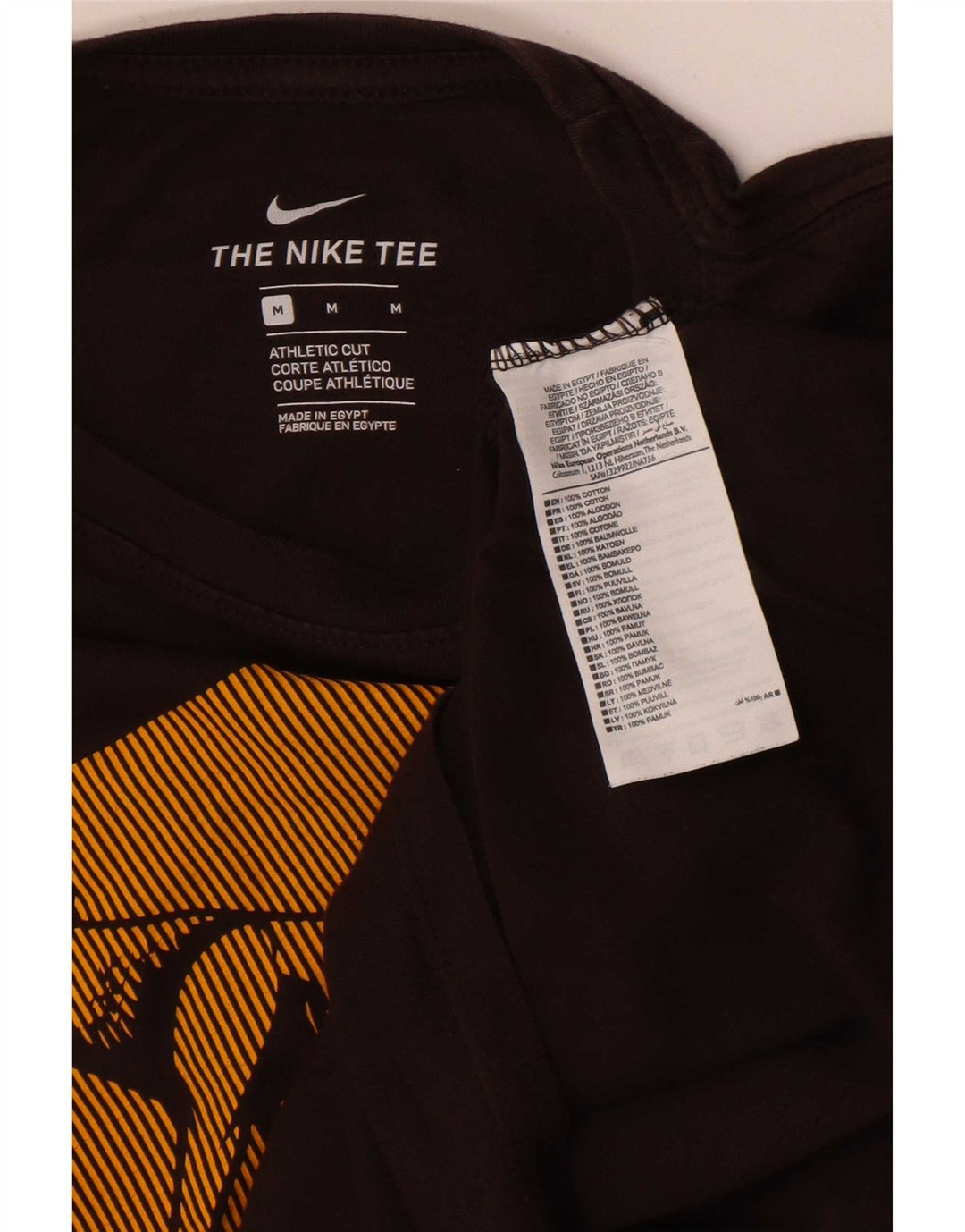 T-shirt grafica da uomo Nike Roma Top in cotone marrone medio