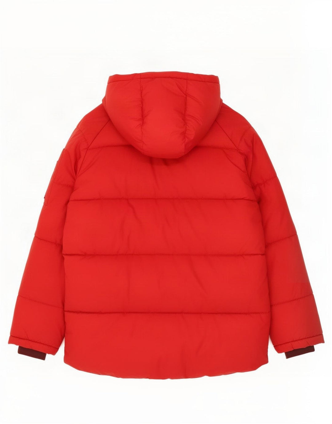 Cappotto imbottito con cappuccio Zara per ragazzi 11-12 anni in poliestere rosso