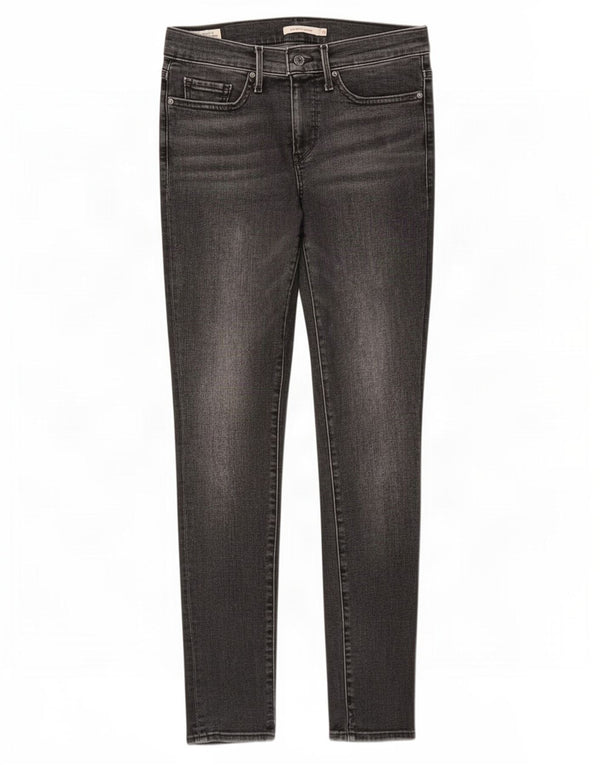 Levi's Donna 311 Shaping Skinny Jeans W28 L30 Cotone Grigio Classico