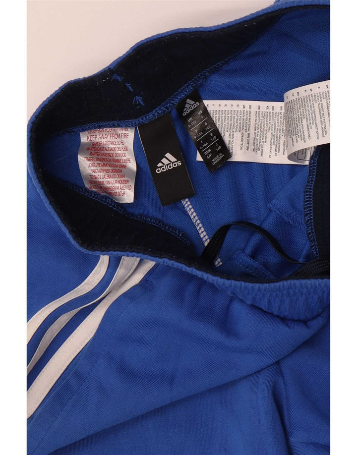 Pantaloncini sportivi Adidas da ragazzo 9-10 anni piccoli in cotone blu