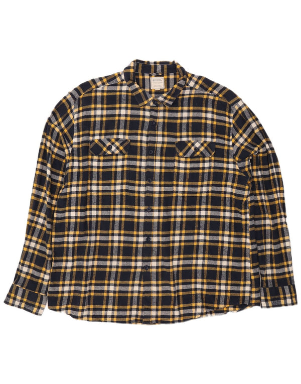 Camicia in flanella da uomo Mountain Warehouse 4XL Cotone a quadri blu navy