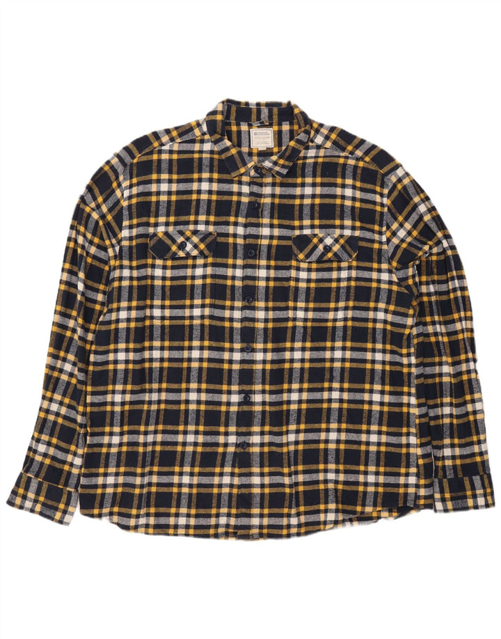 Camicia in flanella da uomo Mountain Warehouse 4XL Cotone a quadri blu navy