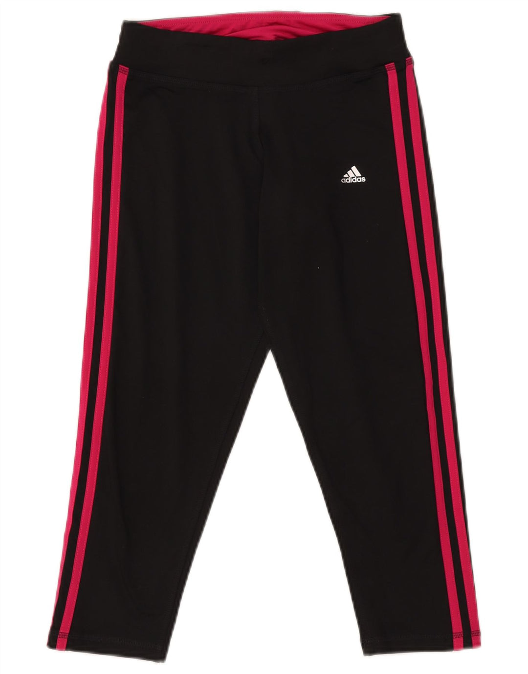 Leggings Adidas Climalite Capri da donna UK 8/10 Piccolo poliestere nero