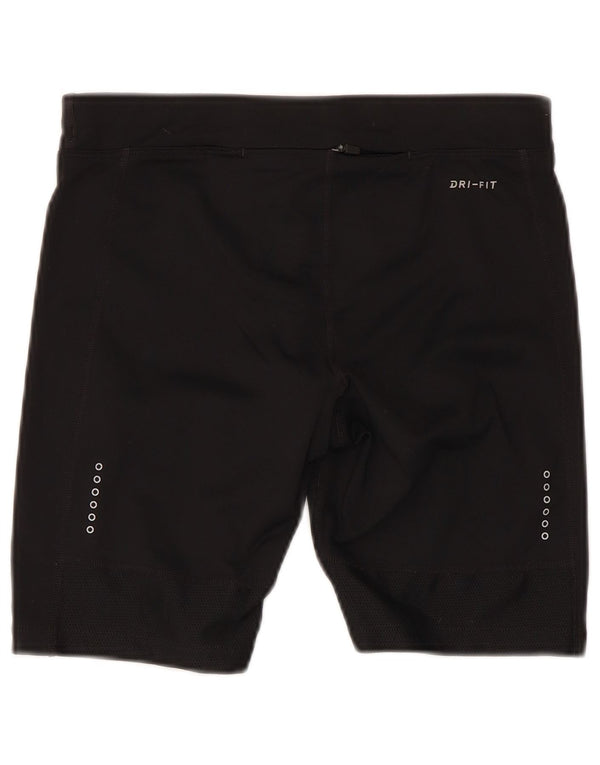 Pantaloncini sportivi Nike da donna Dri Fit UK 10 piccoli poliestere nero