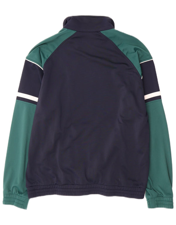 Lotto Mens Tracksuit Top Jacket Small Navy Blue Colourblock Polyester