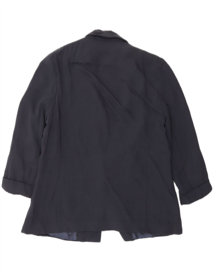 Giacca blazer da donna Reiss con maniche a 3/4 e 1 bottone, UK 16, grande, blu navy