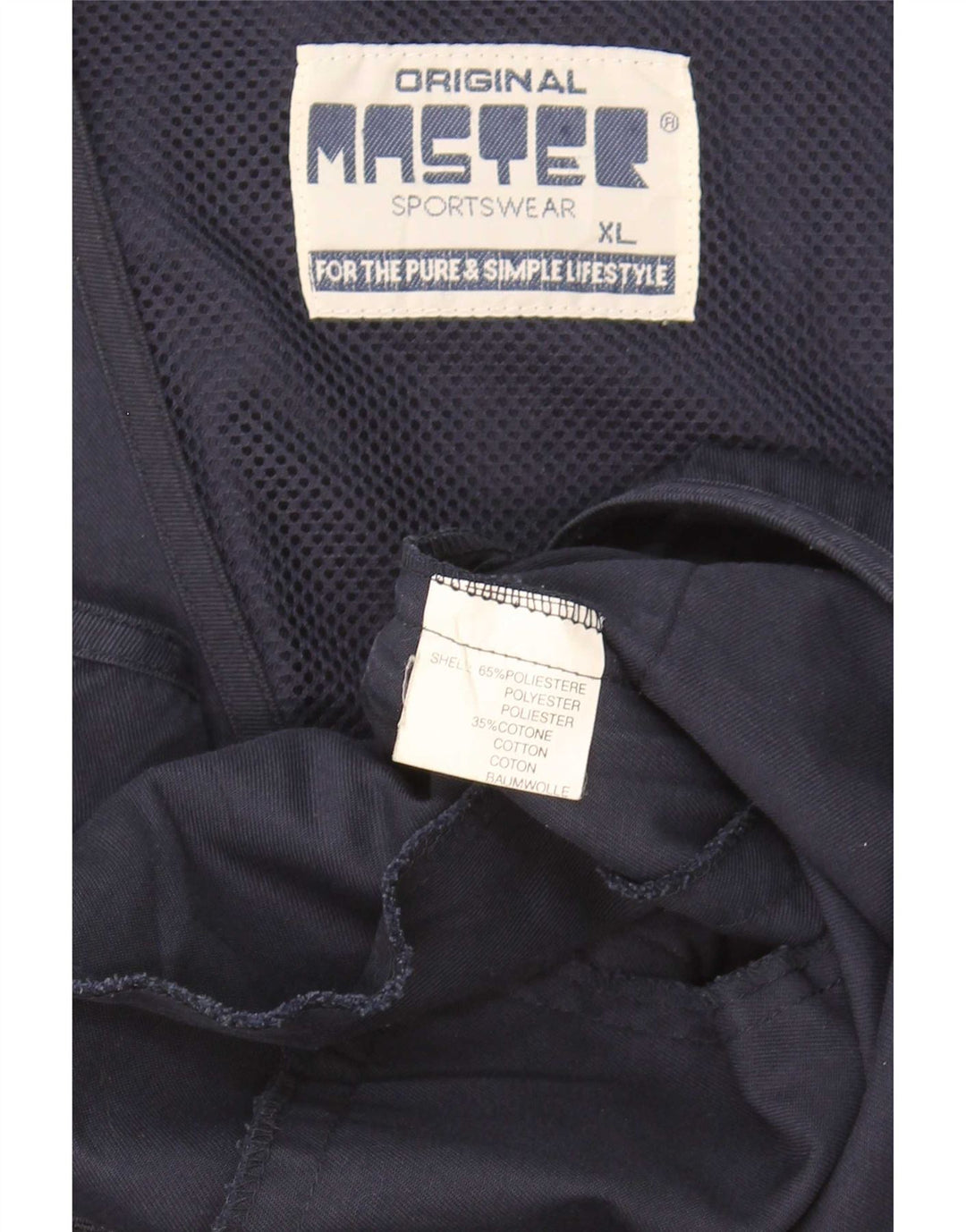 Gilet utility da uomo Master UK 42 XL poliestere blu navy
