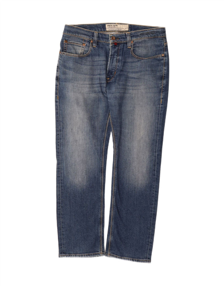 PIERRE CARDIN Mens Straight Jeans W35 L30 Blue Cotton Vintage Pierre Cardin and Second-Hand Pierre Cardin from Messina Hembry 