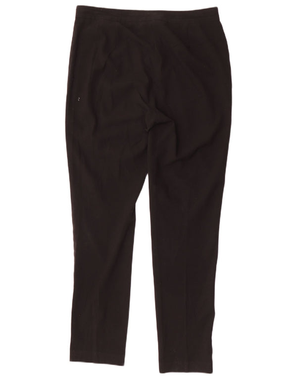 Pantaloni casual slim da donna Marks & Spencer UK 12 medi W32 L31 neri