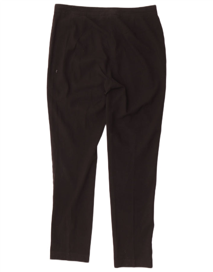 Pantaloni casual slim da donna Marks & Spencer UK 12 medi W32 L31 neri